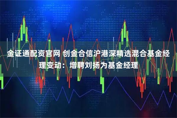 金证通配资官网 创金合信沪港深精选混合基金经理变动：增聘刘扬为基金经理