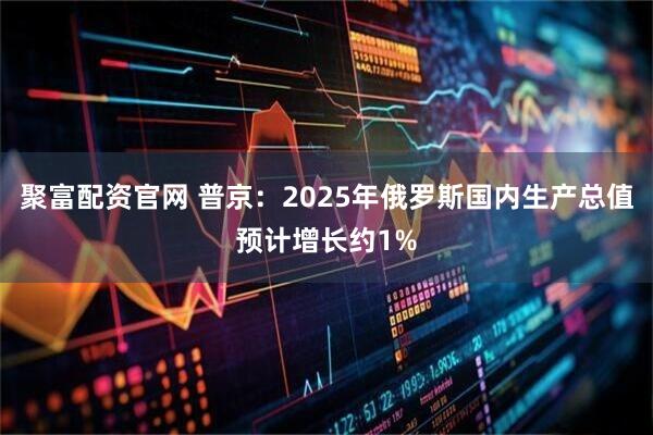 聚富配资官网 普京：2025年俄罗斯国内生产总值预计增长约1%