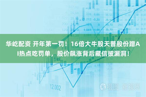 华屹配资 开年第一罚！16倍大牛股天普股份蹭AI热点吃罚单，股价飙涨背后藏信披漏洞！
